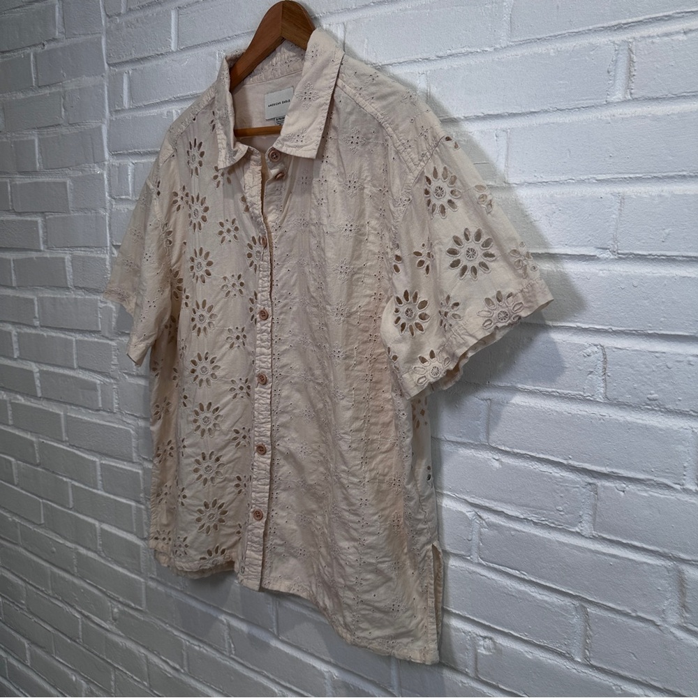 American Eagle Resort Button Down Top Size Xl - image 6
